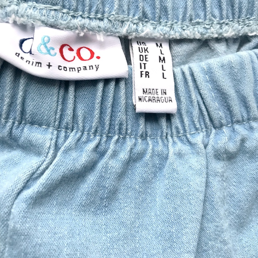 Denim&Co Sz M Original Waist Stretch Reg Side Pocket Pants/Sz Med - Picture 3 of 3